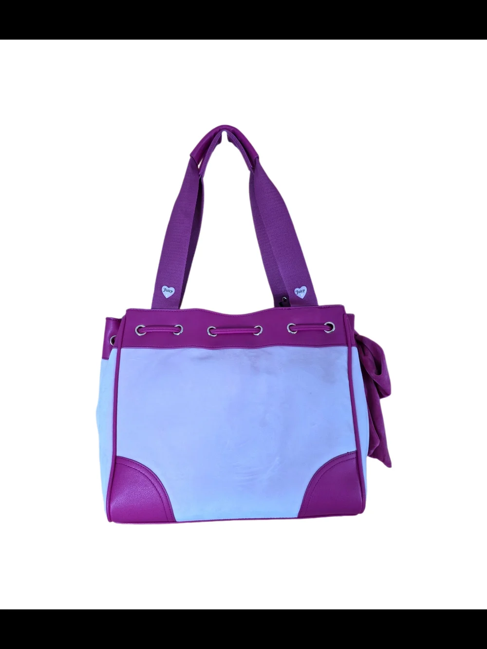 Juicy Couture Pink Clay Sweet Tea Party  Spill The Juice Tote